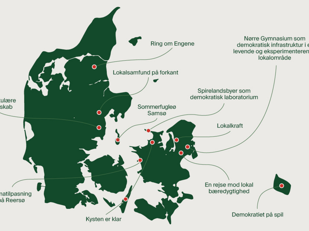 De 11 projekter spænder vidt – både geografisk og i de lokale udfordringer, de tager fat på. Fælles for dem er, at borgerne får en aktiv rolle i at udvikle og afprøve løsninger. 